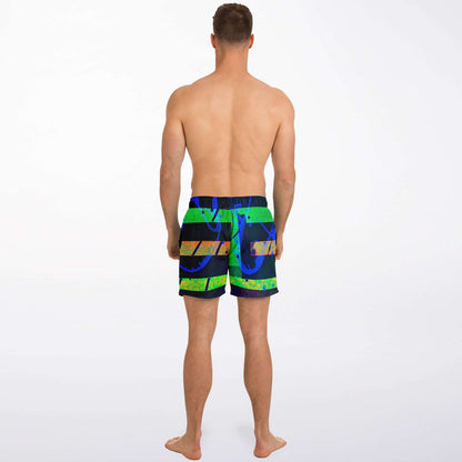 Gavin Scott Square Cut Swim Trunks (Masc XS-3XL)