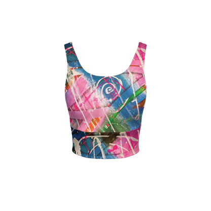 Gavin Scott Longline V-Shape-Back Sports Bra-Butter Soft Texture