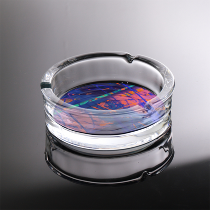 Gavin Scott Round Glass Ashtray with 3 Slots