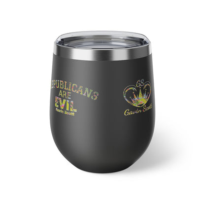 Gavin Scott REPUBLICANS ARE EVIL Insulated Copper Cup, 12oz