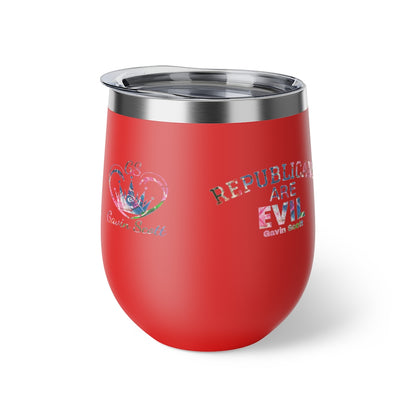 Gavin Scott REPUBLICANS ARE EVIL Insulated Copper Cup, 12oz