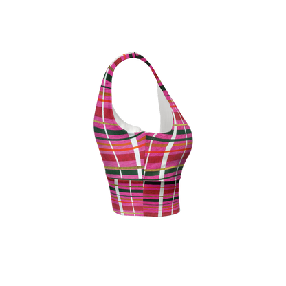 Gavin Scott Longline V-Shape-Back Sports Bra-Butter Soft Texture