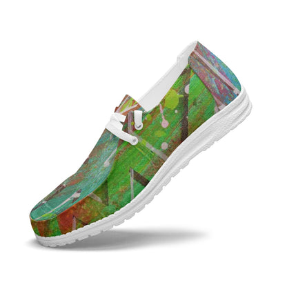 Gavin Scott Lace-Up Canvas Loafers