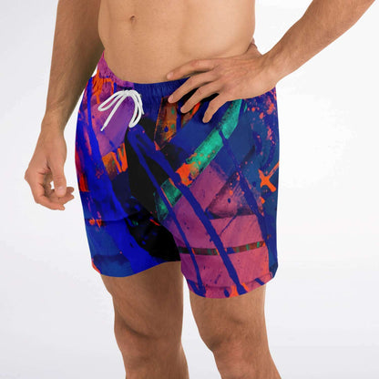 Gavin Scott Square Cut Swim Trunks (Masc XS-3XL)