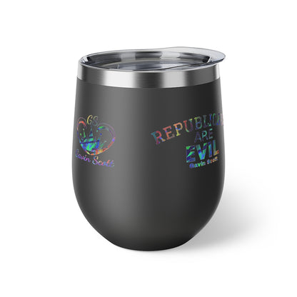 Gavin Scott REPUBLICANS ARE EVIL Insulated Copper Cup, 12oz