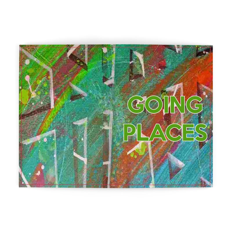 Gavin Scott Deluxe Leather & Vegan Leather GOING PLACES Passport Cover (2 Sizes)