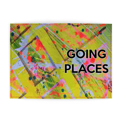 Gavin Scott Deluxe Leather & Vegan Leather GOING PLACES Passport Cover (2 Sizes)