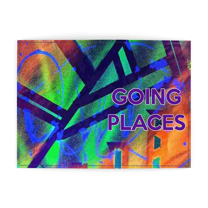 Gavin Scott Deluxe Leather & Vegan Leather GOING PLACES Passport Cover (2 Sizes)