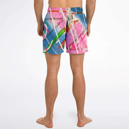 Gavin Scott Square Cut Swim Trunks (Masc XS-3XL)