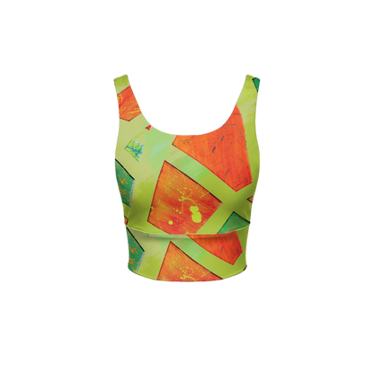 Gavin Scott Longline V-Shape-Back Sports Bra-Butter Soft Texture