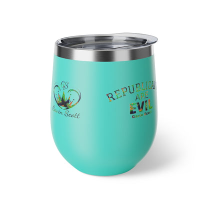 Gavin Scott REPUBLICANS ARE EVIL Insulated Copper Cup, 12oz