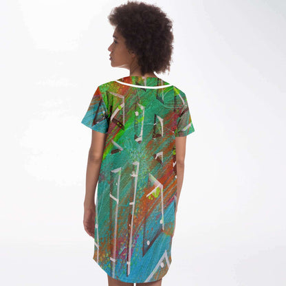 Gavin Scott Baseball Jersey Dress (Femme XS-4XL)