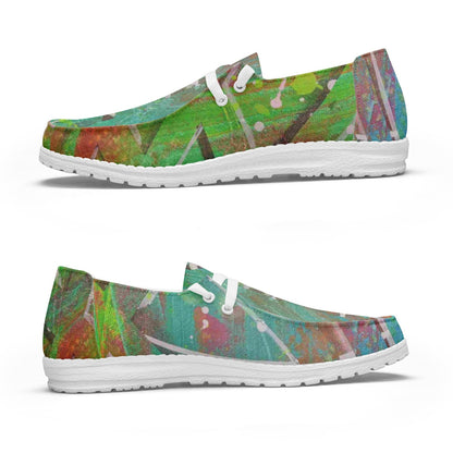 Gavin Scott Lace-Up Canvas Loafers