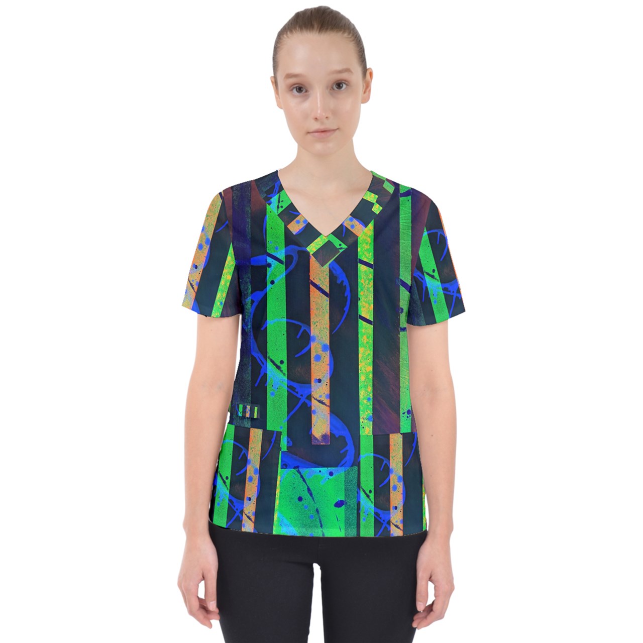 Gavin Scott V-Neck Scrub Top (Femme XS-3XL)