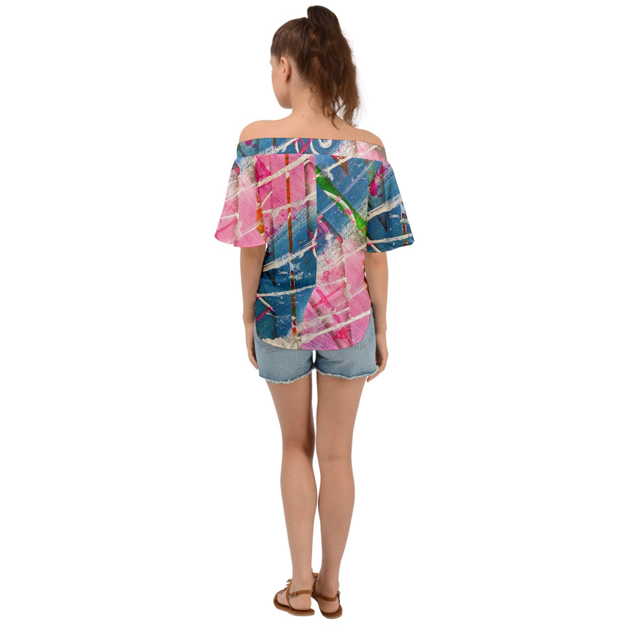 Gavin Scott Off The Shoulder Short Sleeve Top (Femme XS-3XL)