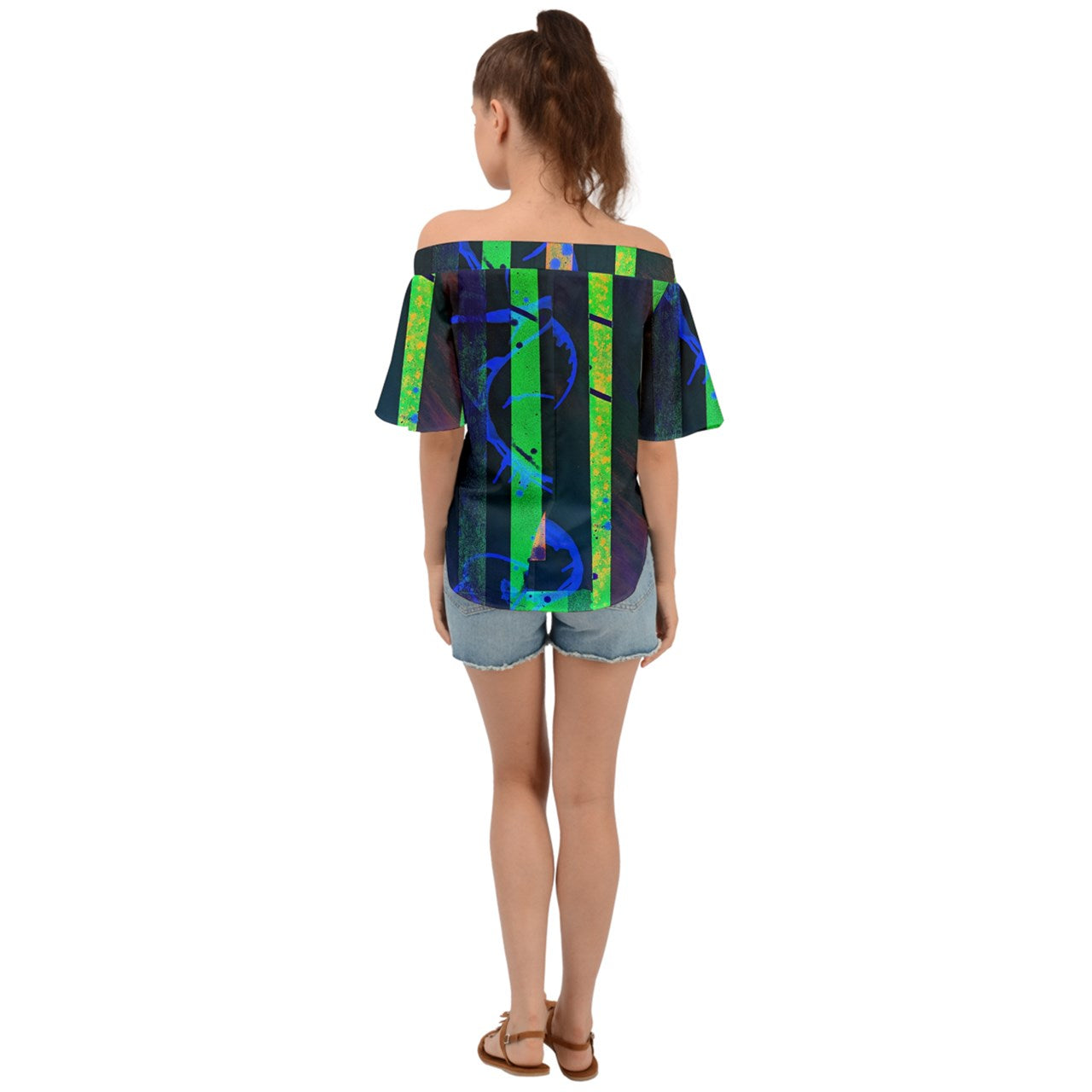 Gavin Scott Off The Shoulder Short Sleeve Top (Femme XS-3XL)