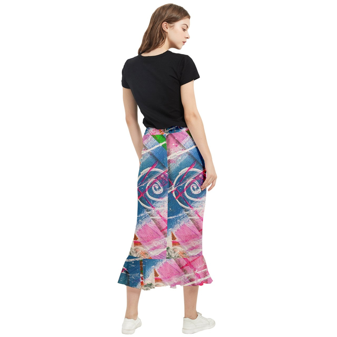 Gavin Scott Maxi ICONIC Fishtail Chiffon Skirt (Femme XS-5XL)