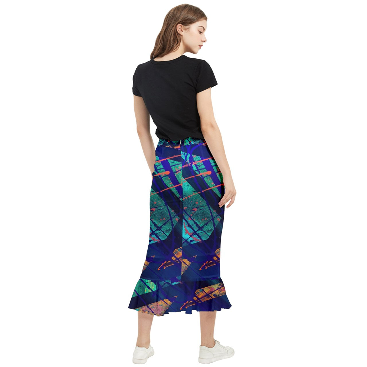 Gavin Scott Maxi ICONIC Fishtail Chiffon Skirt (Femme XS-5XL)
