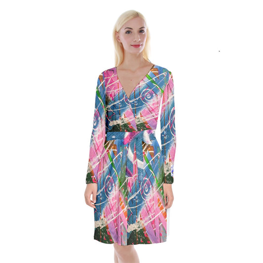 Gavin Scott KiKi Kimono Tie Front Dress (Femme XS-5XL)