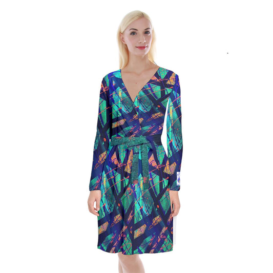 Gavin Scott KiKi Kimono Tie Front Dress (Femme XS-5XL)