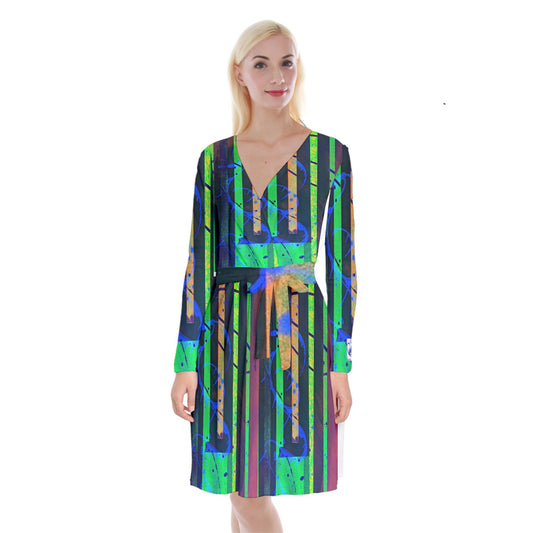 Gavin Scott KiKi Kimono Tie Front Dress (Femme XS-5XL)