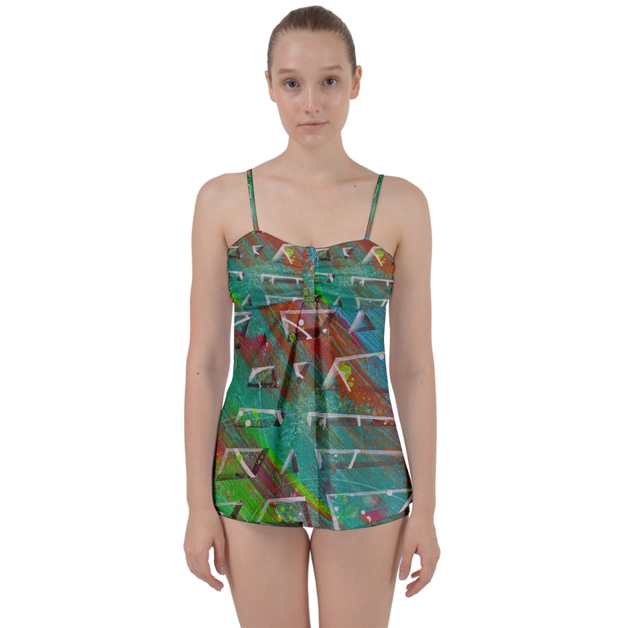 Gavin Scott Tiki Tankini Set (Femme XS-3XL)