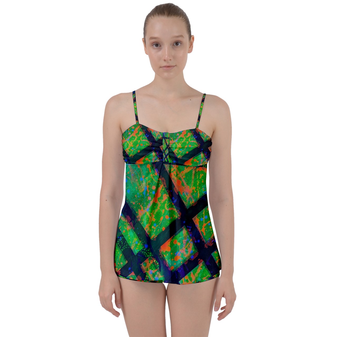 Gavin Scott Tiki Tankini Set (Femme XS-3XL)