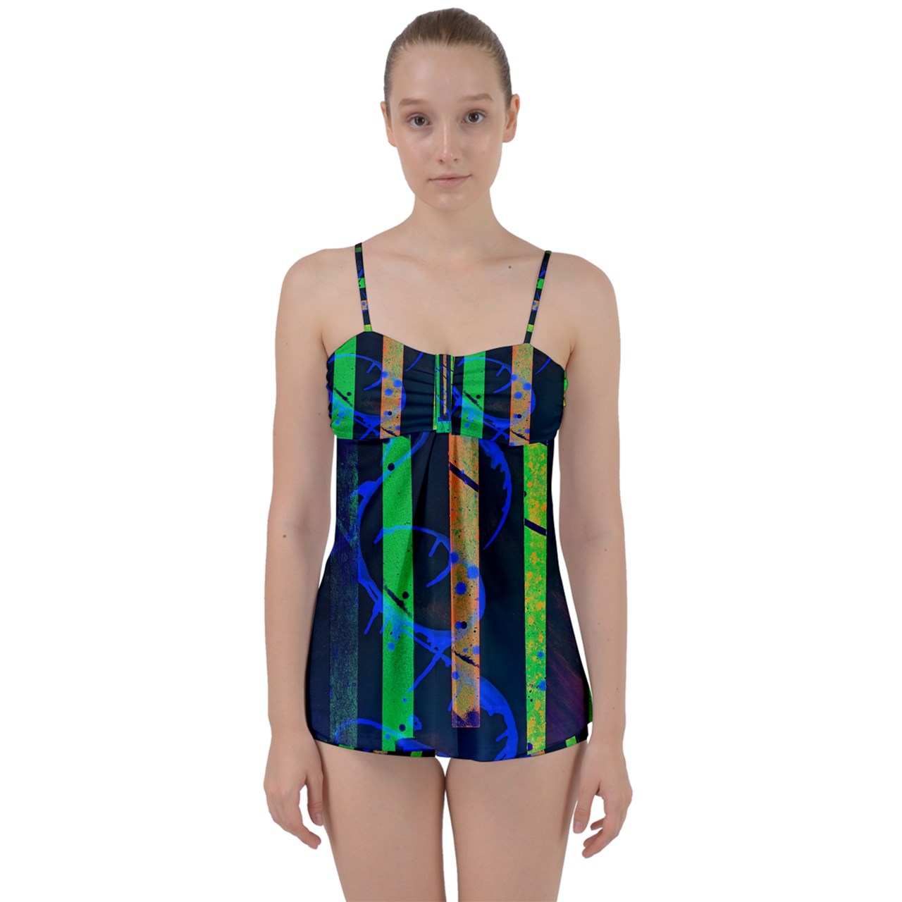 Gavin Scott Tiki Tankini Set (Femme XS-3XL)