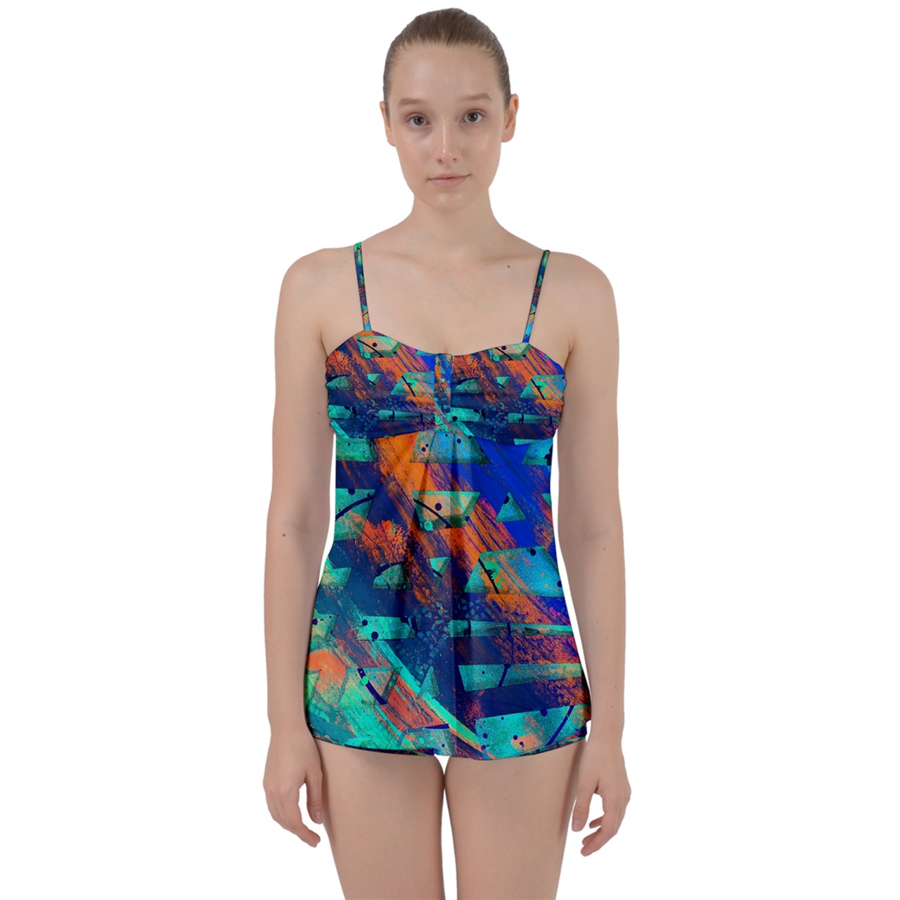 Gavin Scott Tiki Tankini Set (Femme XS-3XL)