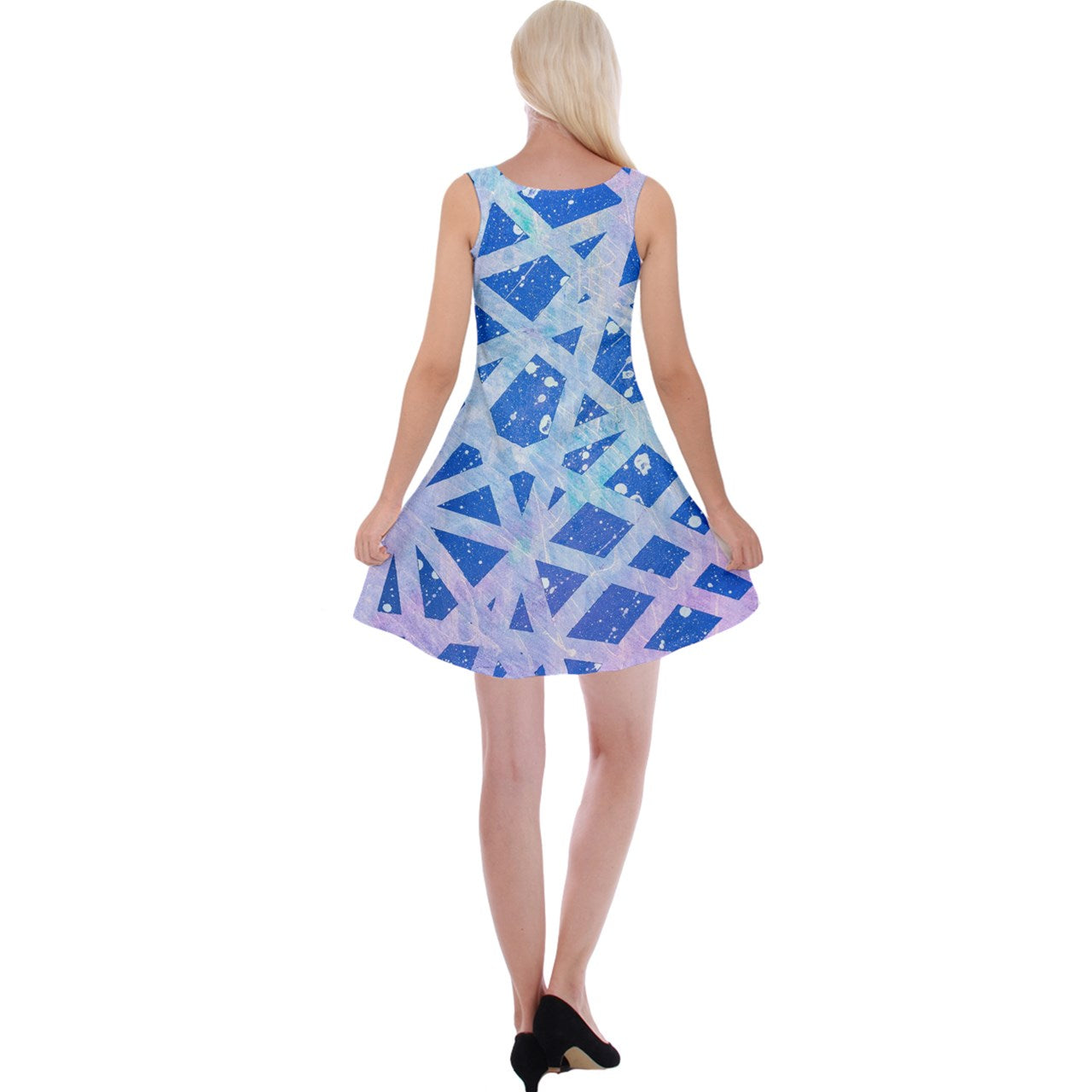 Gavin Scott Reversible Velvet Sleeveless Dress (Femme XS-5XL)