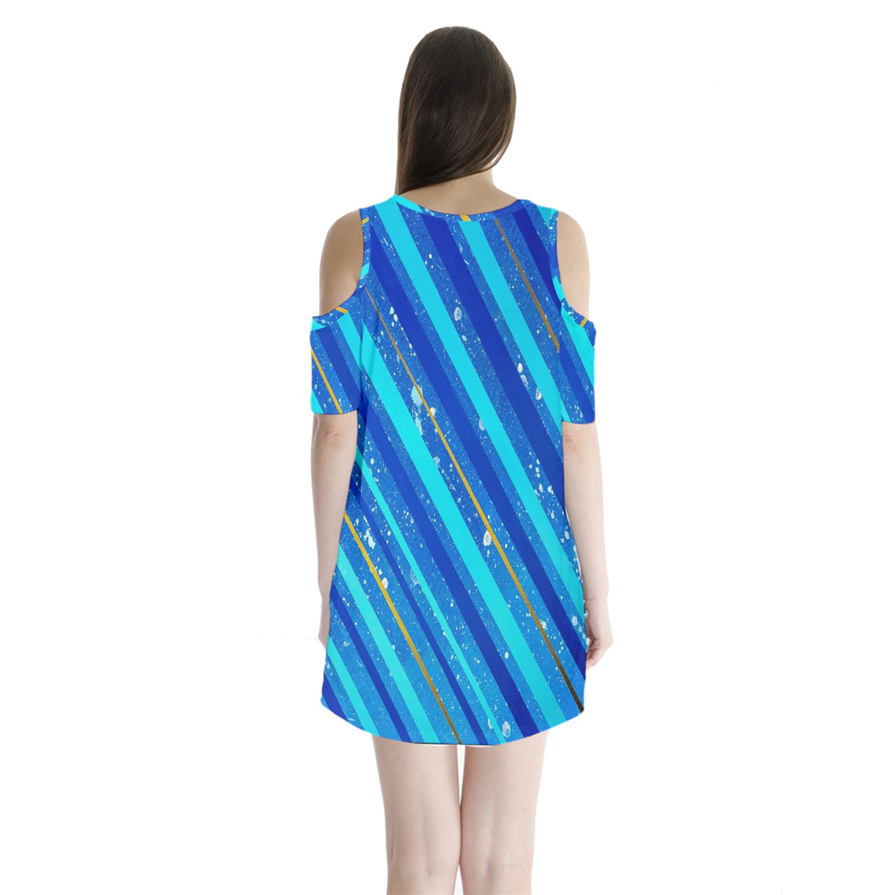 Gavin Scott Shoulder Show Short Sleeve Velvet Dress (Femme XS-3XL)