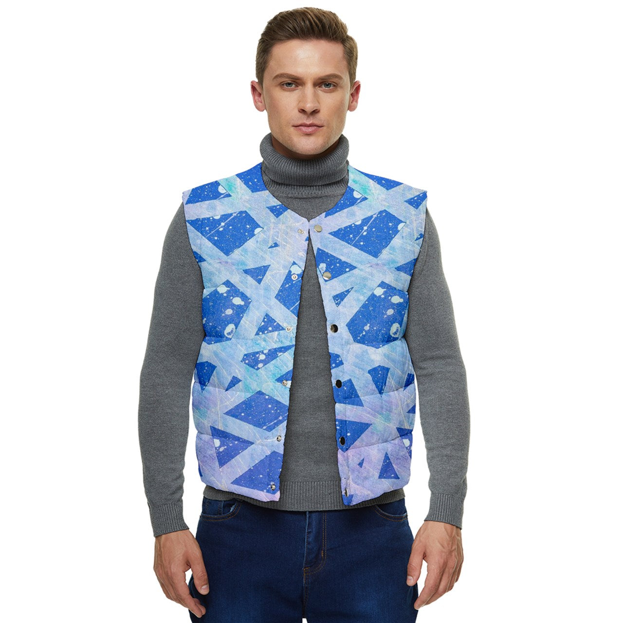 Gavin Scott Button Up Puffer Vest (Masc XS-5XL)