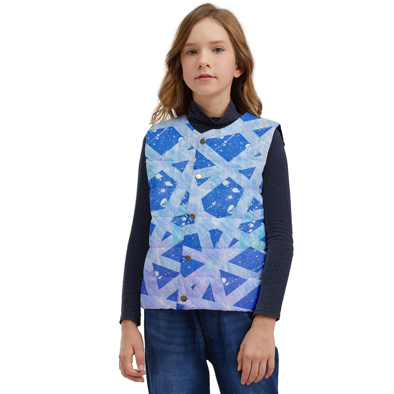 Gavin Scott Short Cut Button Up Puffer Vest (Youth/Petite Genderless 2-12)