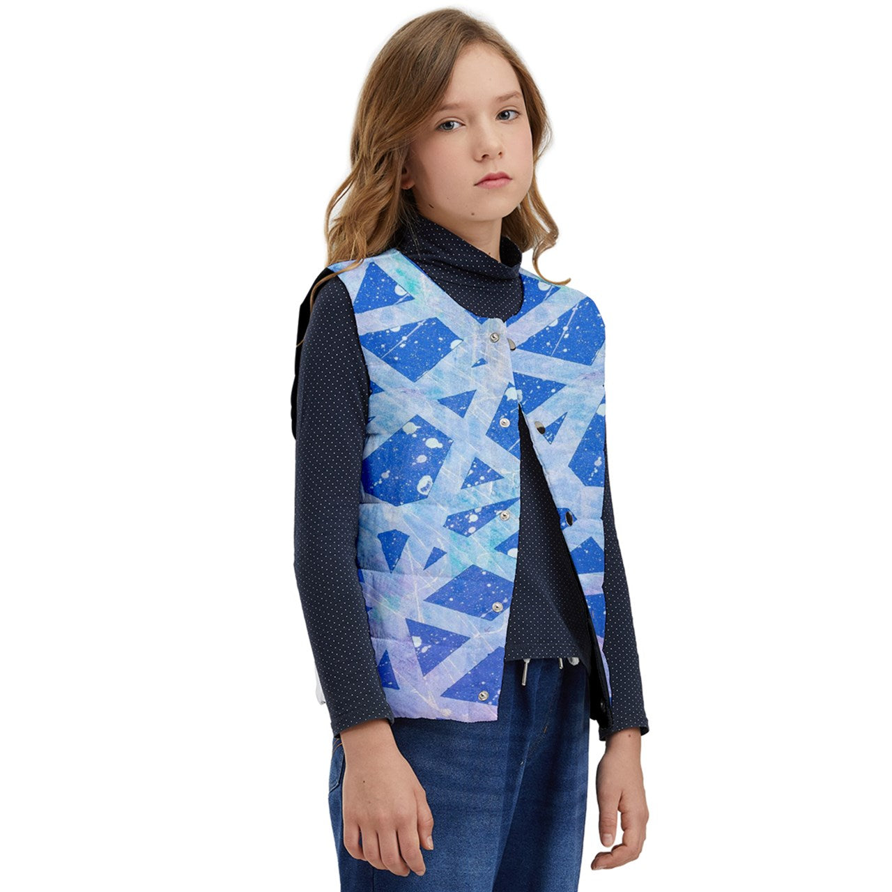 Gavin Scott Short Cut Button Up Puffer Vest (Youth/Petite Genderless 2-12)