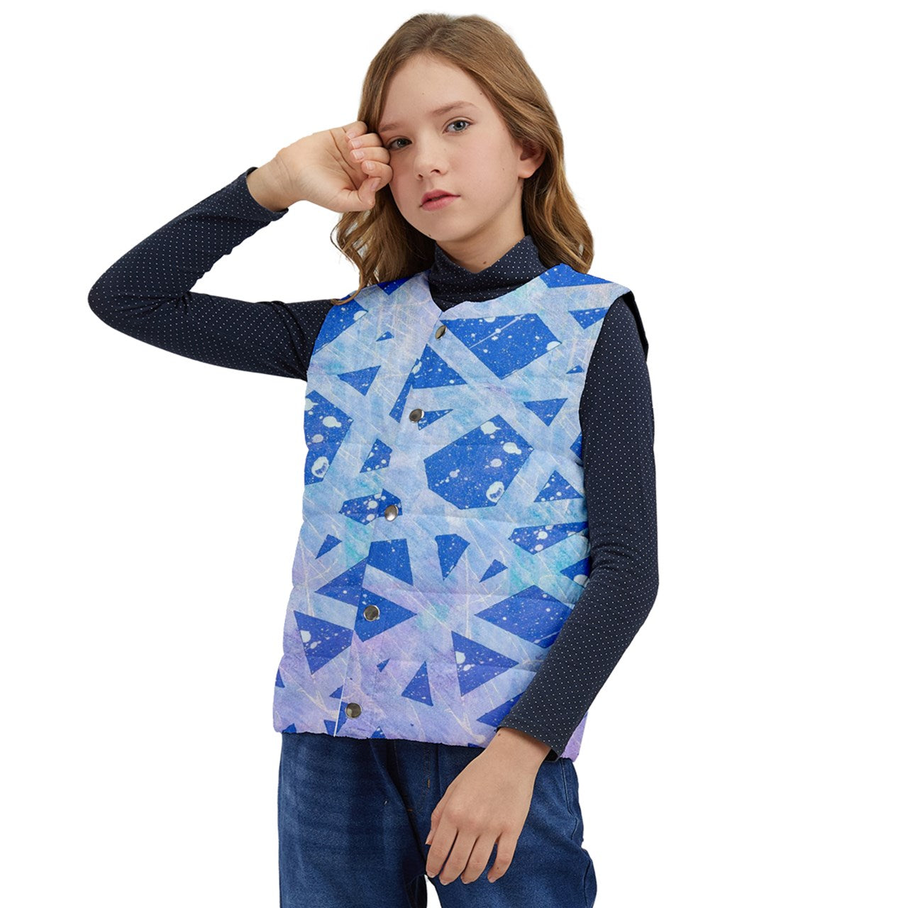 Gavin Scott Short Cut Button Up Puffer Vest (Youth/Petite Genderless 2-12)