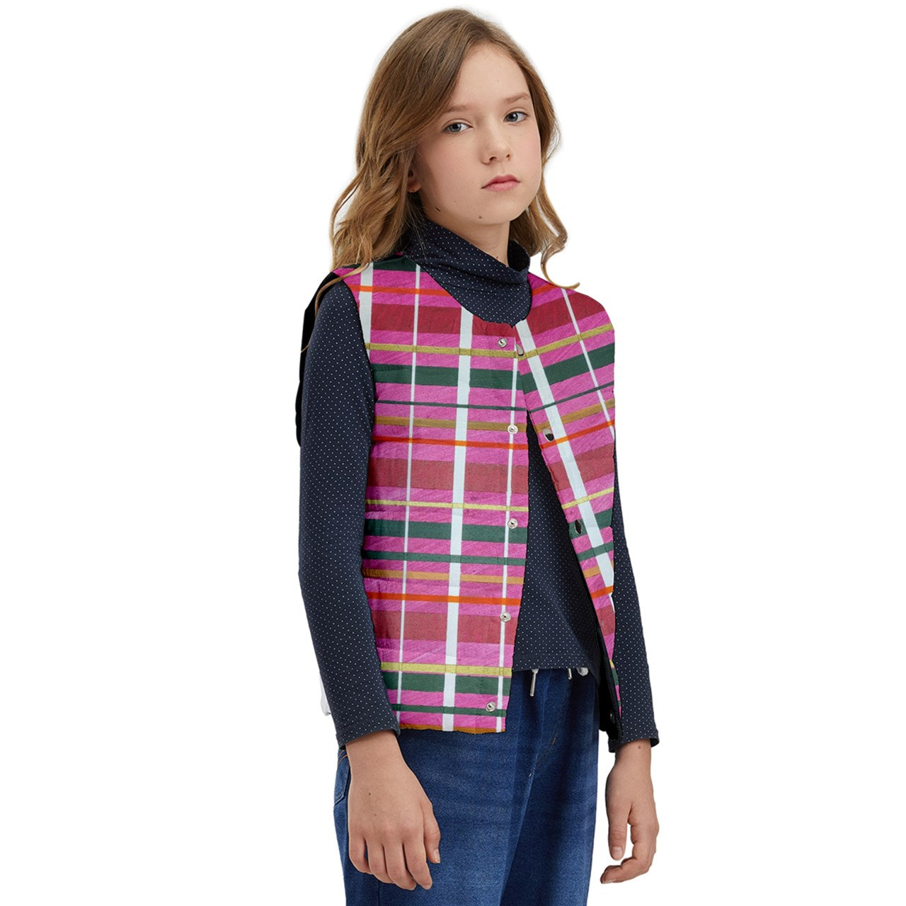 Gavin Scott Short Cut Button Up Puffer Vest (Youth/Petite Genderless 2-12)