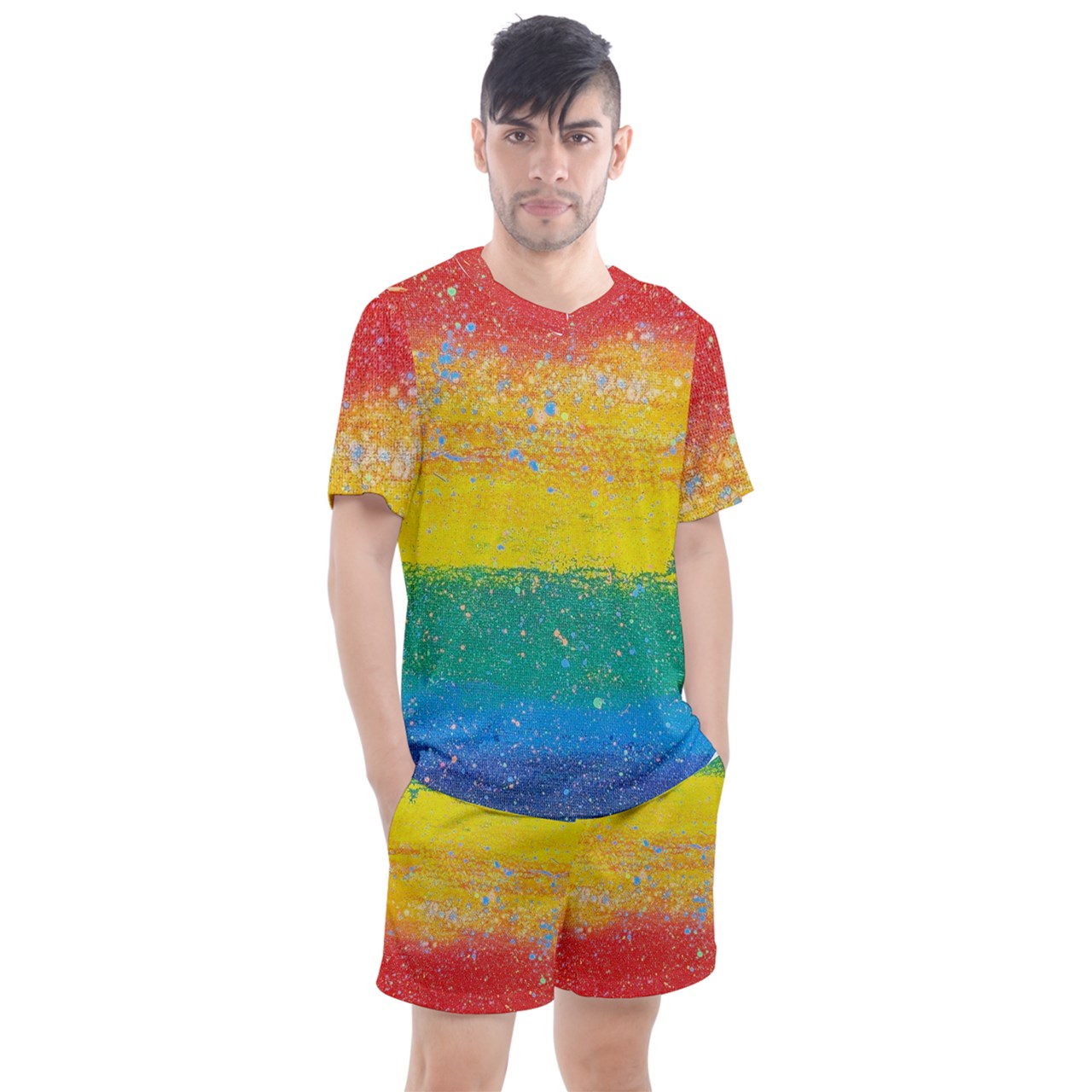 Gavin Scott PRIDE Mesh Tee and Shorts Set (Masc XS-3XL)