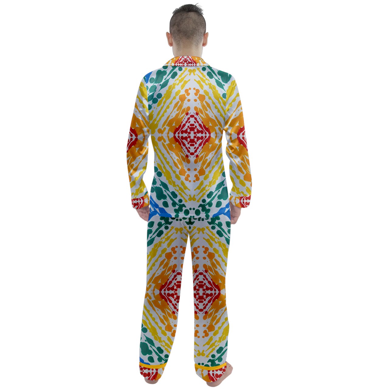 Gavin Scott PRIDE Long Sleeve Satin Pajamas Set (Masc XS-5XL)