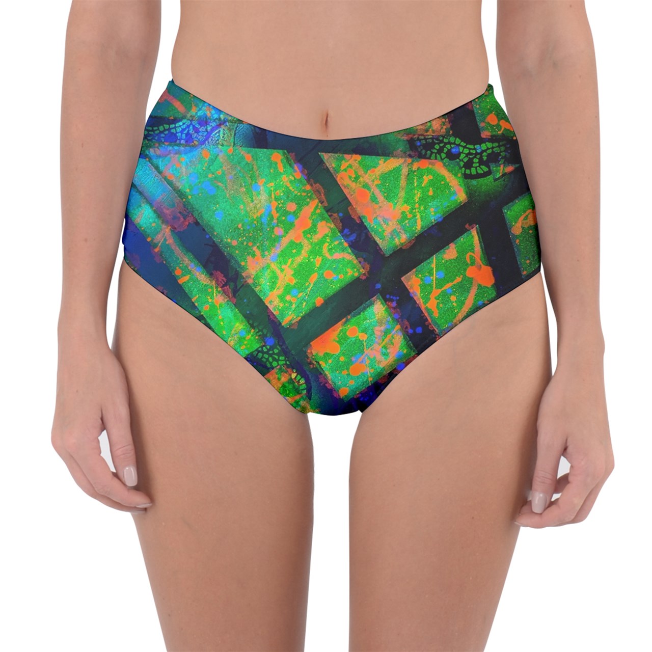 Gavin Scott Reversible High-Waist Bikini Bottoms (Femme XS-3XL)