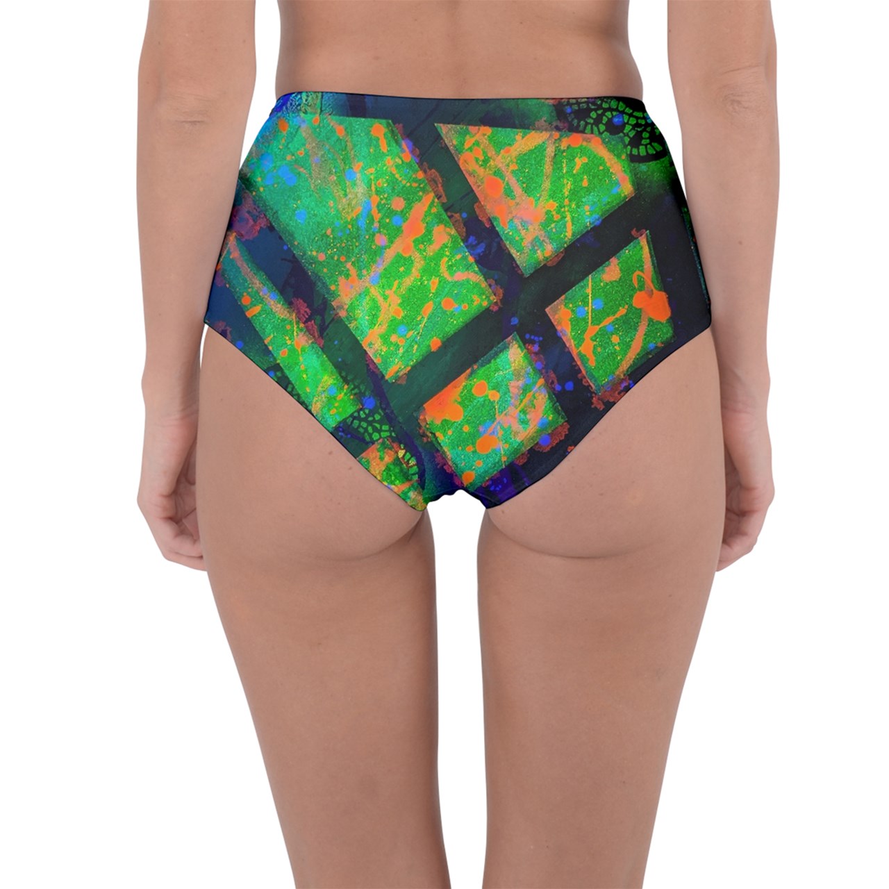 Gavin Scott Reversible High-Waist Bikini Bottoms (Femme XS-3XL)