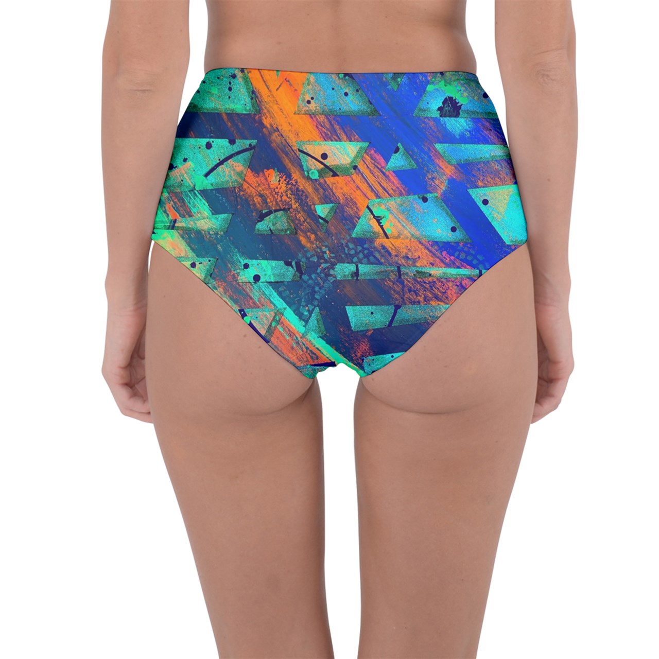 Gavin Scott Reversible High-Waist Bikini Bottoms (Femme XS-3XL)