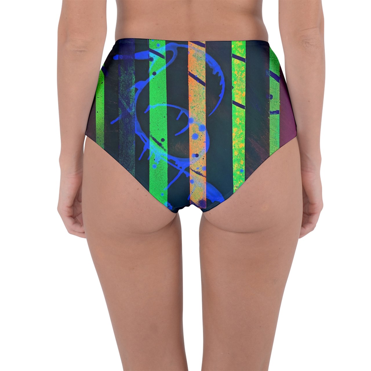 Gavin Scott Reversible High-Waist Bikini Bottoms (Femme XS-3XL)