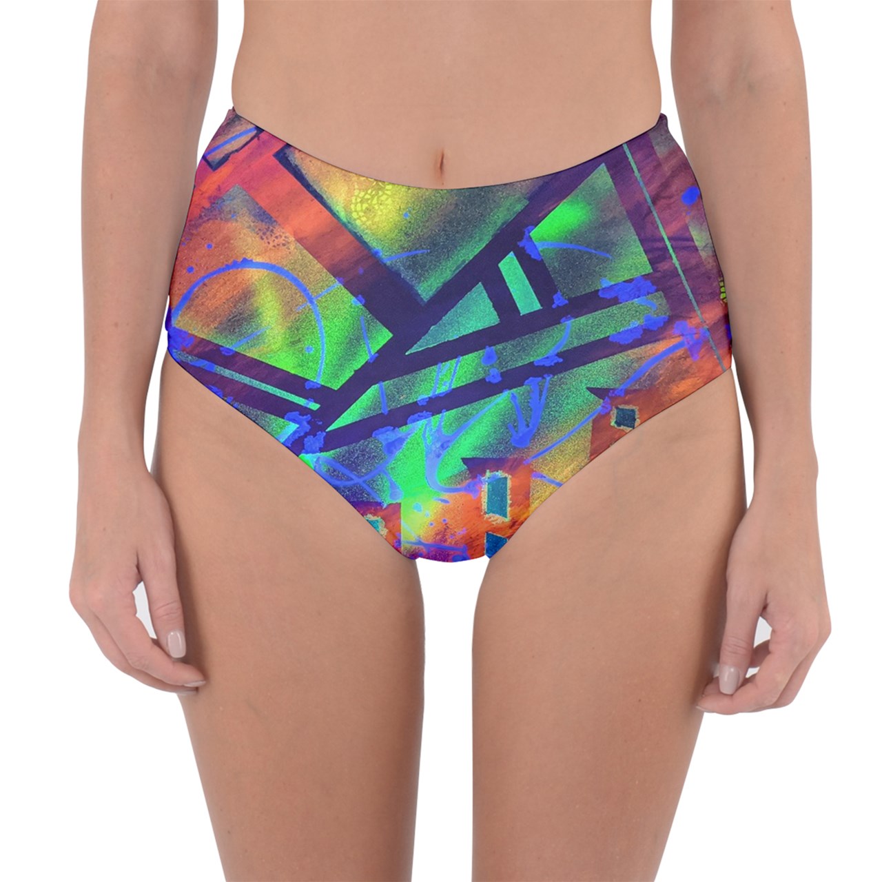 Gavin Scott Reversible High-Waist Bikini Bottoms (Femme XS-3XL)