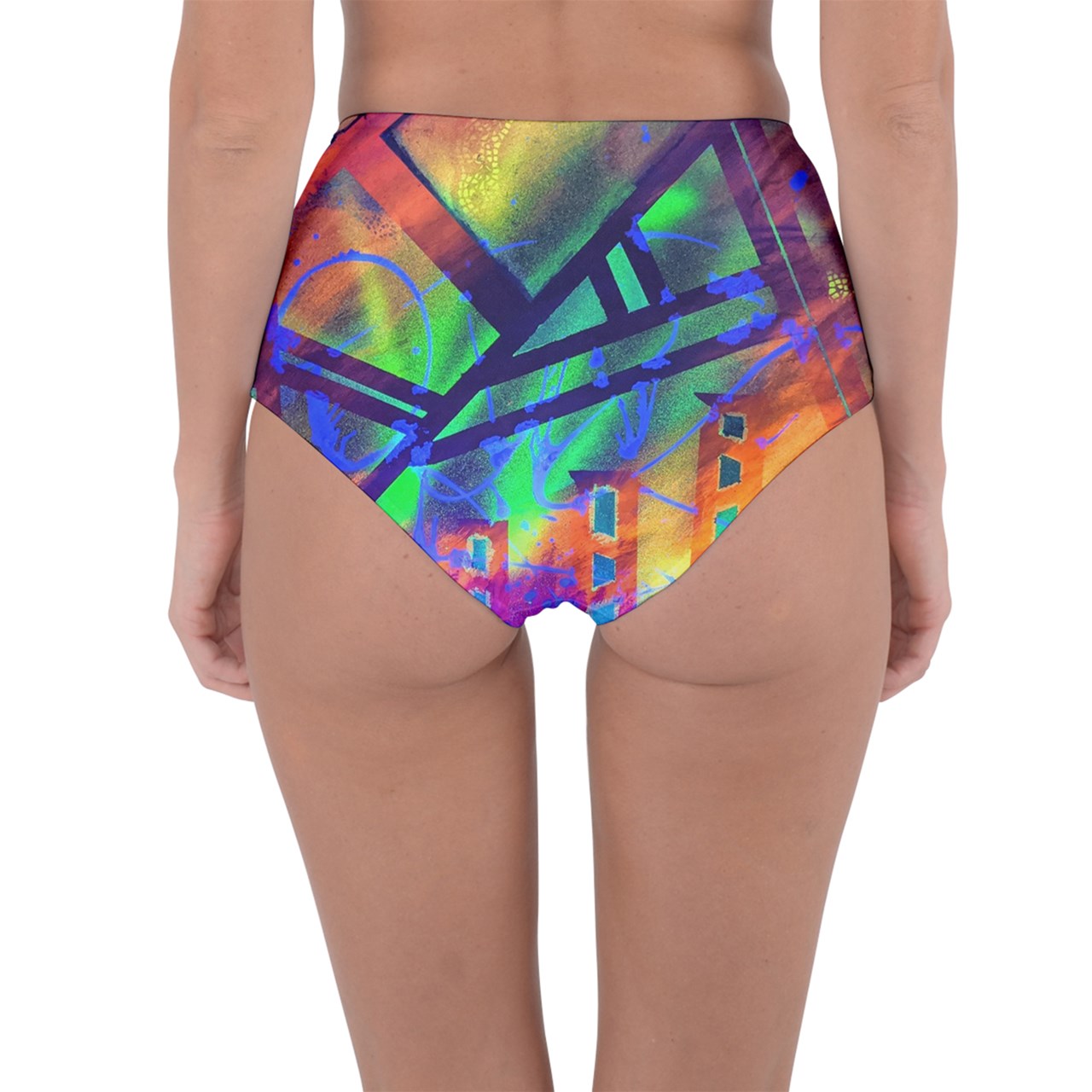 Gavin Scott Reversible High-Waist Bikini Bottoms (Femme XS-3XL)