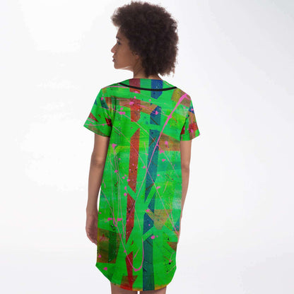 Gavin Scott Baseball Jersey Dress (Femme XS-4XL)