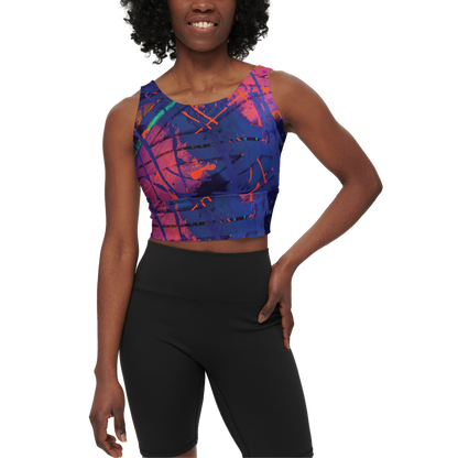 Gavin Scott Longline V-Shape-Back Sports Bra-Butter Soft Texture