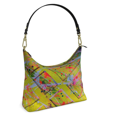 Gavin Scott Deluxe Leather Square Shoulder Bag