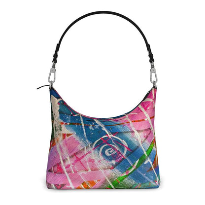 Gavin Scott Deluxe Leather Square Shoulder Bag