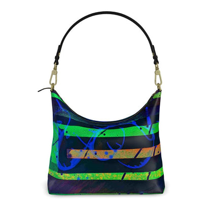 Gavin Scott Deluxe Leather Square Shoulder Bag