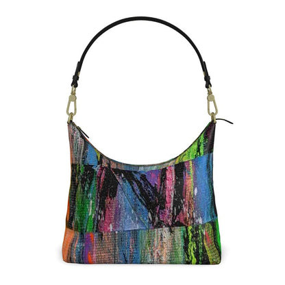 Gavin Scott Deluxe Leather Square Shoulder Bag